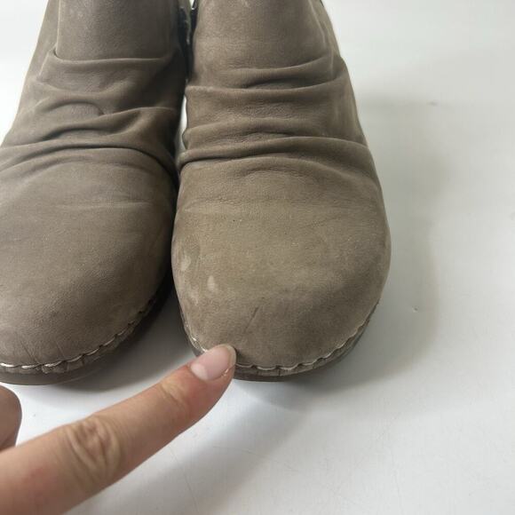 Dansko Sheena Wedge Heel Boots Women’s 36 US 5.5 Booties Suede Tan Brown Boho - Picture 4 of 9